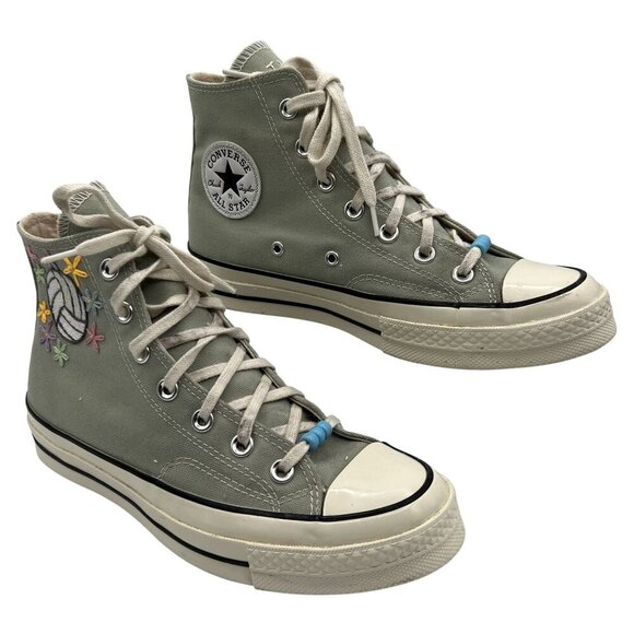 Converse Chuck Taylor All Star Shoes - Converse Chuck Taylor All Star Size US M6 / W8 Embroidered Sage High Top Sneaker